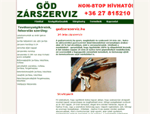 Tablet Screenshot of godzarszerviz.hu